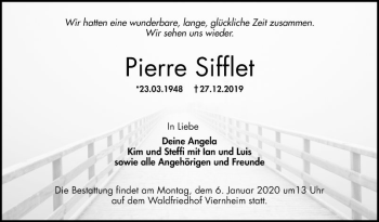 Traueranzeige von Pierre Sifflet von Südhessen Morgen