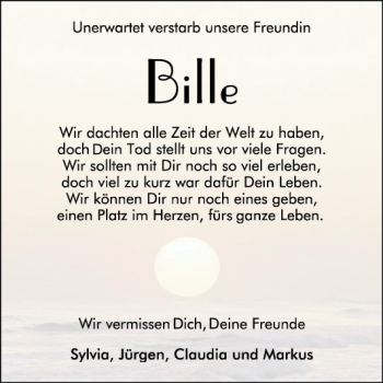 Traueranzeige von Sybille Nadarevic von Südhessen Morgen