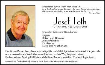 Traueranzeige von Josef Toll von Südhessen Morgen
