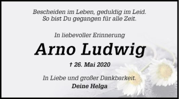 Traueranzeige von Arno Ludwig von Mannheimer Morgen
