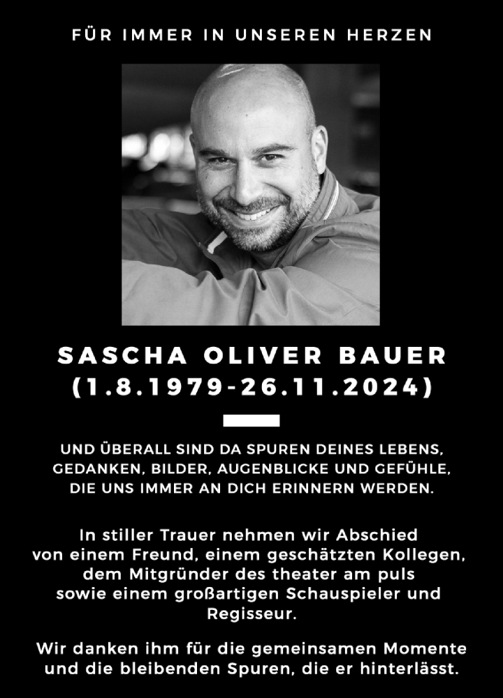  Traueranzeige für Sascha Oliver Bauer vom 30.11.2024 aus Schwetzinger Zeitung