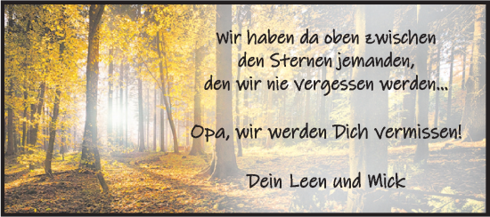 Traueranzeige von Dieter Pahl von Fränkische Nachrichten