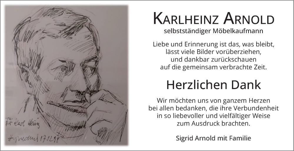  Traueranzeige für Karlheinz Arnold vom 05.07.2025 aus Mannheimer Morgen
